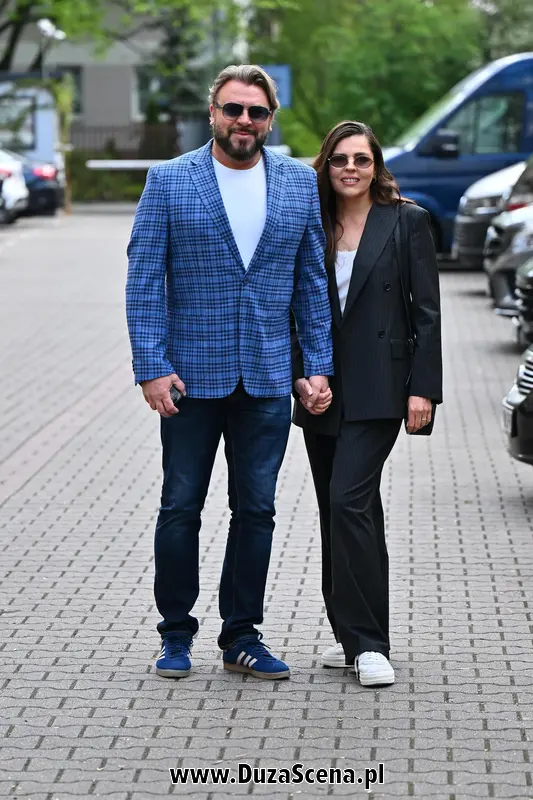 Michał Milowicz z partnerką Katarzyna