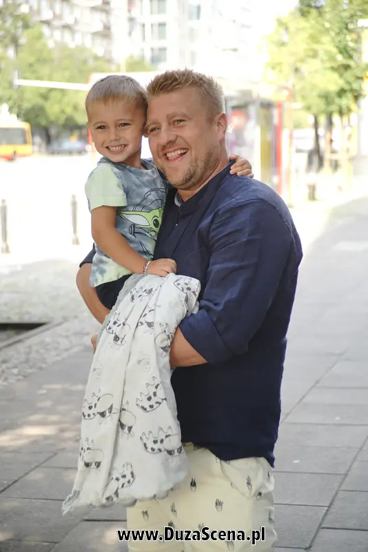 Tomasz Jakubiak z synem