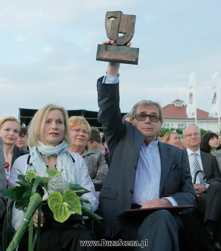 Janusz Gajos z żoną