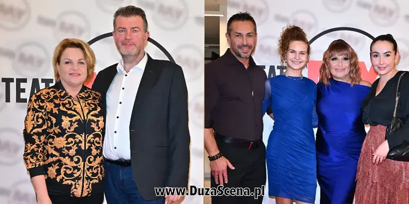 Bosacka po raz pierwszy z nowym mężem, Skrzynecka z rodziną