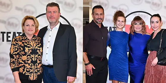 Bosacka po raz pierwszy z nowym mężem, Skrzynecka z rodziną