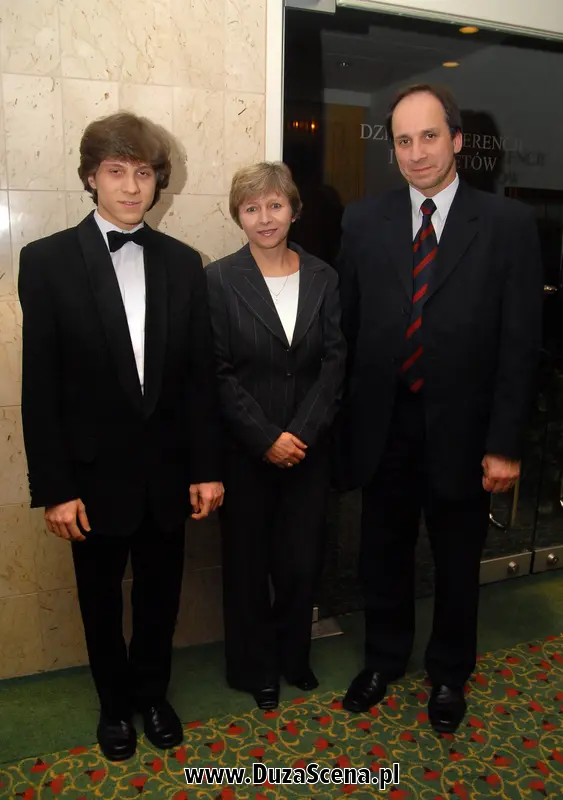 Rafał Blechacz z rodzicami