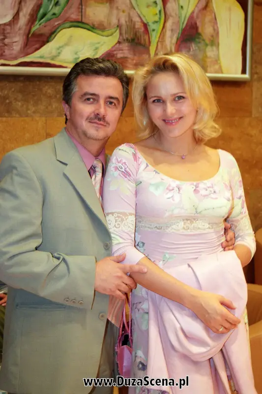 Anna Samusionek z byłym mężem, 2004 rok