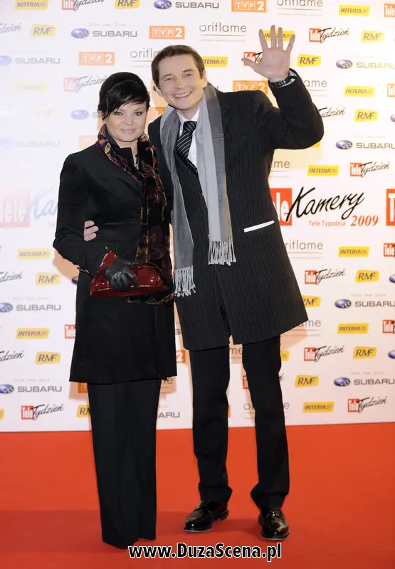 Przemysław Babiarz z żoną