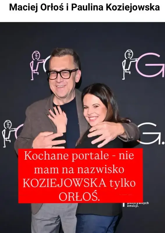 Paulina Orłoś z mężem