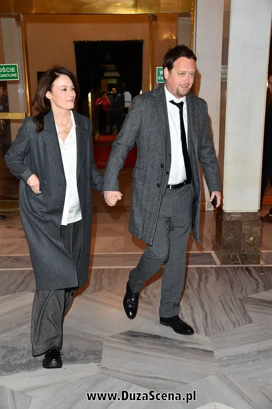 Magdalena Różczka z mężem, Janem Holoubkiem