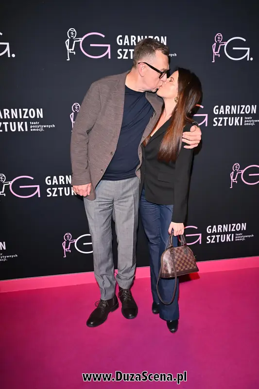 Maciej Orłoś z żoną, Pauliną