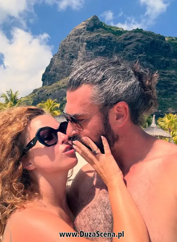 Kaja Paschalska z partnerem, Damianem