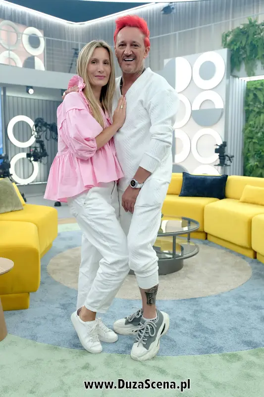 Michał Wiśniewski z żoną, Polą