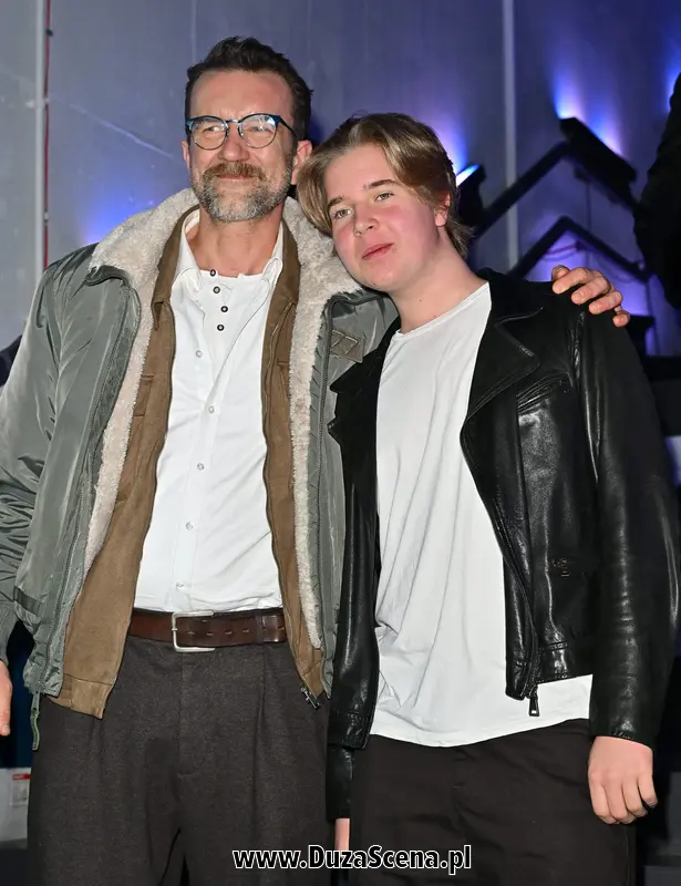 Tomasz Kot z synem, Leonem