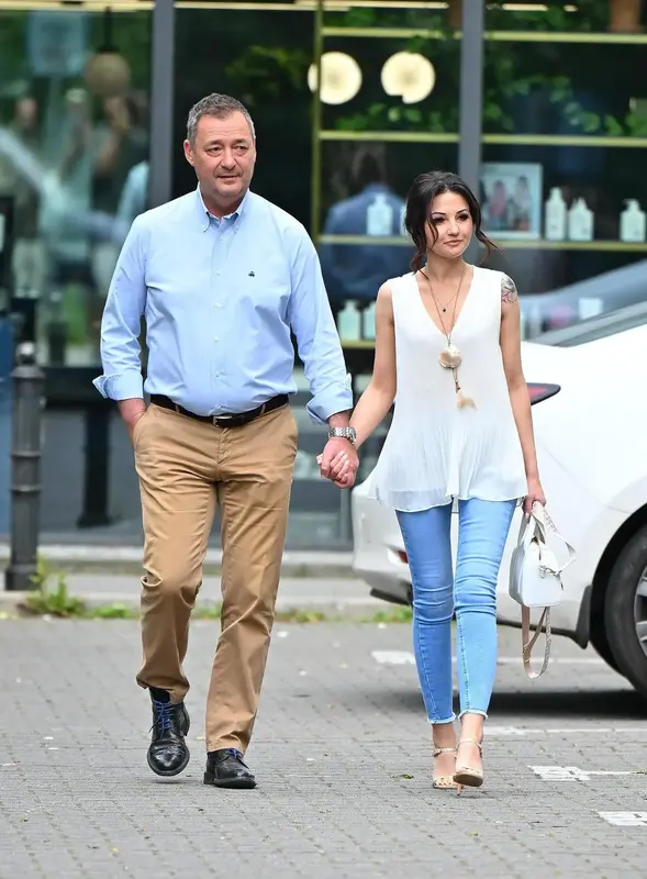 Jacek Rozenek z żoną, Marią