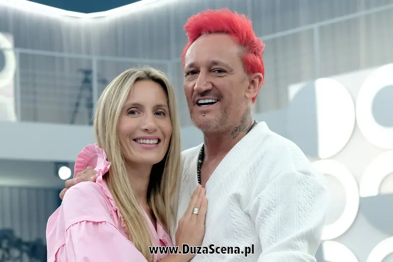 Michał Wiśniewski z żoną, Polą