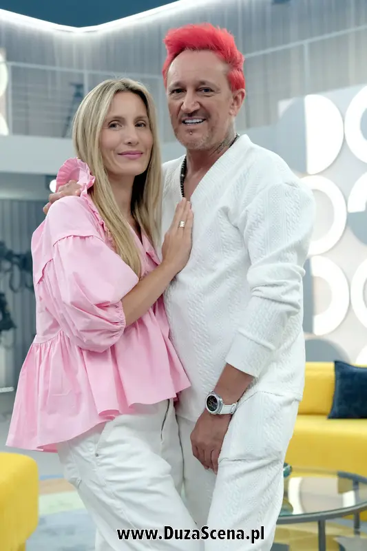 Michał Wiśniewski z żoną, Polą