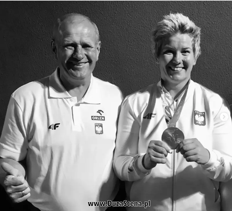 Anita Włodarczyk z tatą