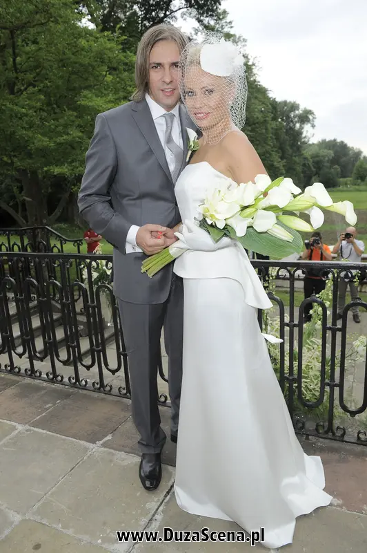 Monika Jarosińska z mężem