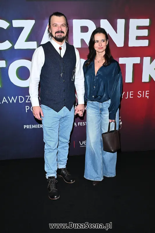 Dawid Ogrodnik z żoną, Pauliną