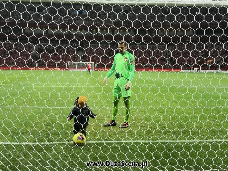 Wojciech Szczęsny z synem, 2019 r.