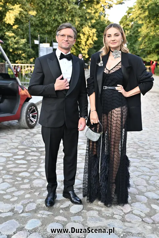 Małgorzata Socha z mężem