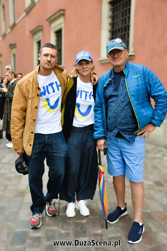 Mateusz Damięcki z żoną, Michał Olszański