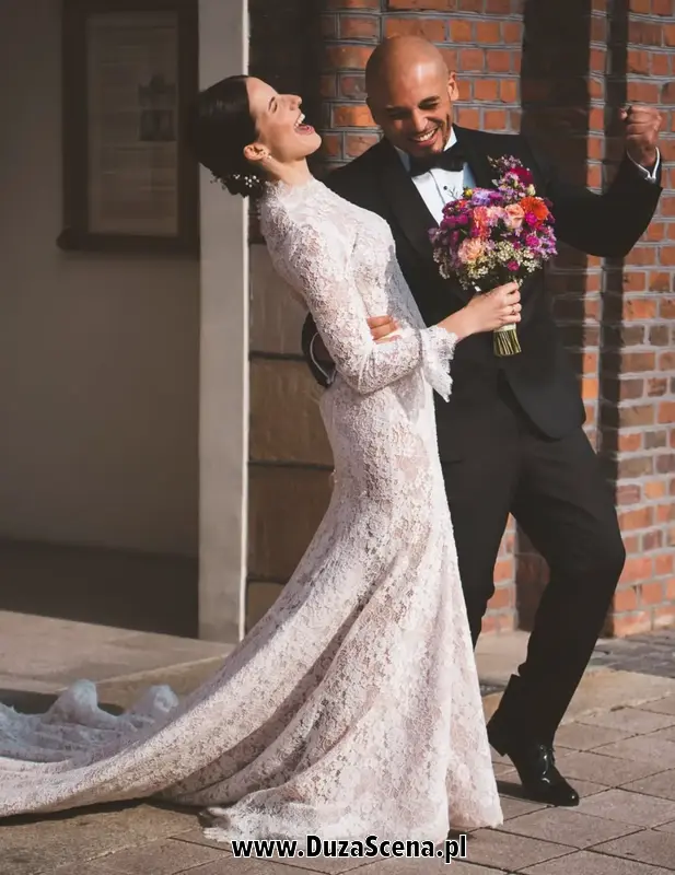 Damian Ukeje z żoną